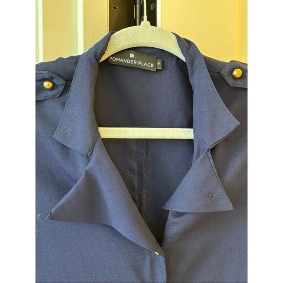 NWOT Pomander Place Admiral Blue Anderson Dress, Med $198 - Picture 6 of 11